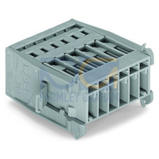 1-conductor male connector, CAGE CLAMP&reg;, 4 mm&sup2;, gray