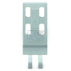 Strain relief plate, for female and male connectors, 1 part, gray