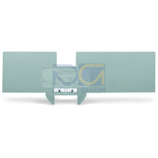 Step-down cover plate, 1 mm thick, for 4-conductor 279-831, 280-833 and 281-652 terminal blocks, gray