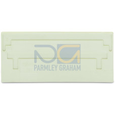 Separator plate, 2 mm thick, oversized, light gray