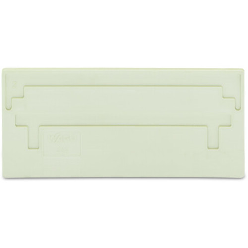 Separator plate, 2 mm thick, oversized, light gray