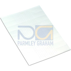 Cardboard signs, for laser printer, 9.5 x 25 mm, white
