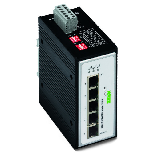 Industrial-Switch, 5-port 100Base-TX, black