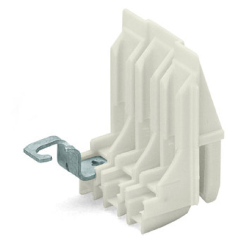 Connecting adapter, 3-pole, Solder contact for coil wire, natural