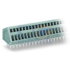 PCB terminal block, 0.5 mm&sup2;, Pin spacing 2.5 mm, gray