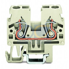 2-conductor through terminal block, 2.5 mm&sup2;, suitable for Ex e II applications, light gray
