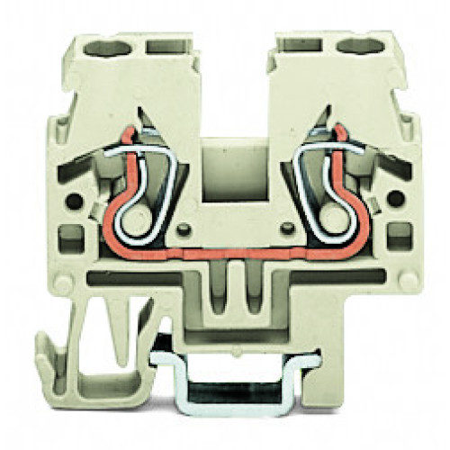 2-conductor through terminal block, 2.5 mm&sup2;, suitable for Ex e II applications, light gray