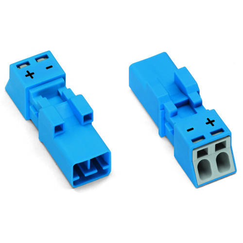 Plug, 2-pole, Cod. I, blue