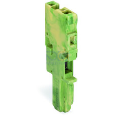 1-conductor female connector, CAGE CLAMP&reg;, 4 mm&sup2;, green-yellow
