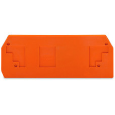 End and intermediate plate, 2.5 mm thick, orange