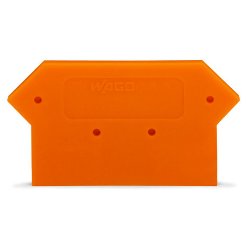 End and intermediate plate, 2.5 mm thick, light gray