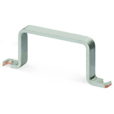 U-shaped busbar, Cu 10 mm x 3 mm, for 5 I/O, silver-colored
