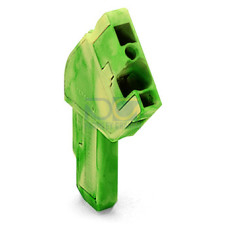 1-conductor female connector, angled, CAGE CLAMP&reg;, 4 mm&sup2;, green-yellow