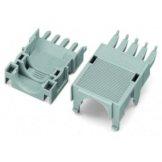 Snap-On Type Strain Relief Housing, Strain Relief Support And Housing 9-Pole Gray