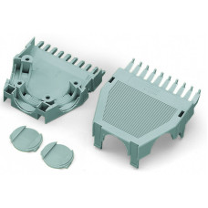 Snap-On Type Strain Relief Housing, Strain Relief Support And Housing 11-Pole Gray
