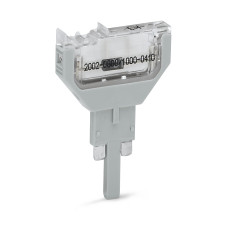 Component plug, for carrier terminal blocks, 2-pole, with diode 1N4007, anode, left side, 5.2 mm wid