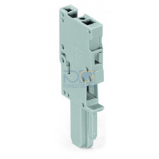 1-conductor female connector, CAGE CLAMP&reg;, 4 mm&sup2;, gray