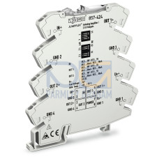 Isolation amplifier, Current and voltage input signal, Supply voltage: 24 VDC, 6 mm module width
