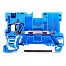 1-conductor/1-pin carrier terminal block, for DIN-rail 35 x 15 and 35 x 7.5, 4 mm&sup2;, blue