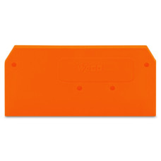 End and intermediate plate, 2.5 mm thick, orange