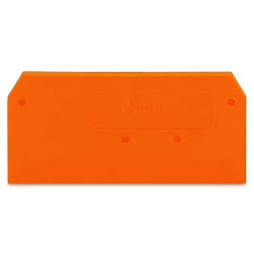 End and intermediate plate, 2.5 mm thick, orange