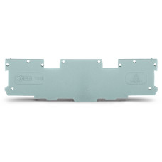 End and intermediate plate, 1.1 mm thick, gray