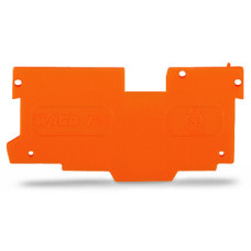 End and intermediate plate, 1.1 mm thick, orange