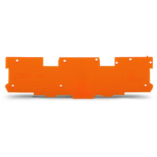 End and intermediate plate, 1.1 mm thick, orange