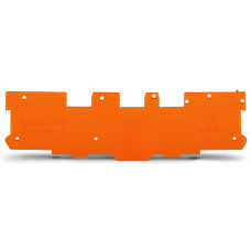 End and intermediate plate, 1.1 mm thick, orange
