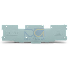 End and intermediate plate, 1.1 mm thick, gray