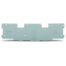 End and intermediate plate, 1.1 mm thick, gray