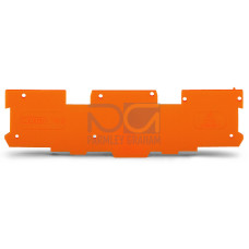 End and intermediate plate, 1.1 mm thick, orange
