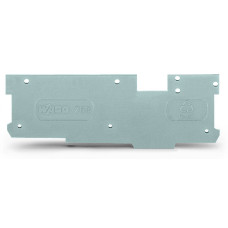 End and intermediate plate, 1.1 mm thick, gray