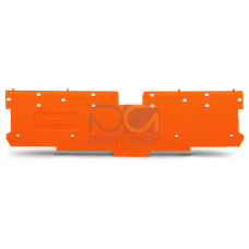 End and intermediate plate, 1.1 mm thick, orange