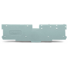 End and intermediate plate, 1.1 mm thick, gray