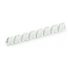 Insulation stop, 0.08 - 0.2 mm "s" (0.14 mm "f-st"), 8 pieces/strip, white