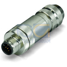 Accessories, M12 plug, axial, 5-pole