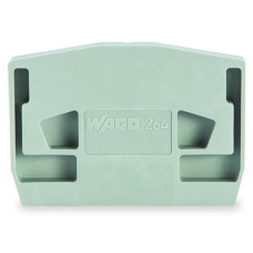 End Plate, For Tbs With Snap-In Mounting Foot 4 mm Thick Orange