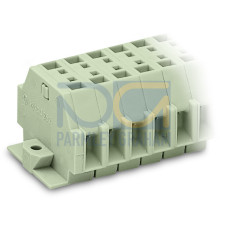 2-conductor terminal strip, without push-buttons, suitable for Ex e II applications, light gray