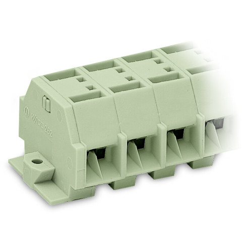 4-conductor terminal strip, without push-buttons, suitable for Ex e II applications, light gray