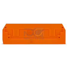 End and intermediate plate, 2.5 mm thick, orange