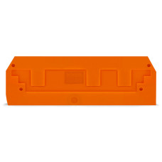 End and intermediate plate, 2.5 mm thick, orange