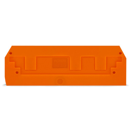 End and intermediate plate, 2.5 mm thick, orange