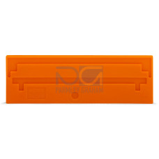 Separator plate, 2 mm thick, oversized, orange