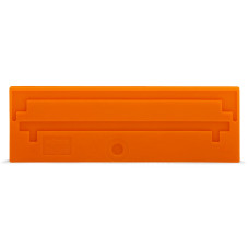Separator plate, 2 mm thick, oversized, orange