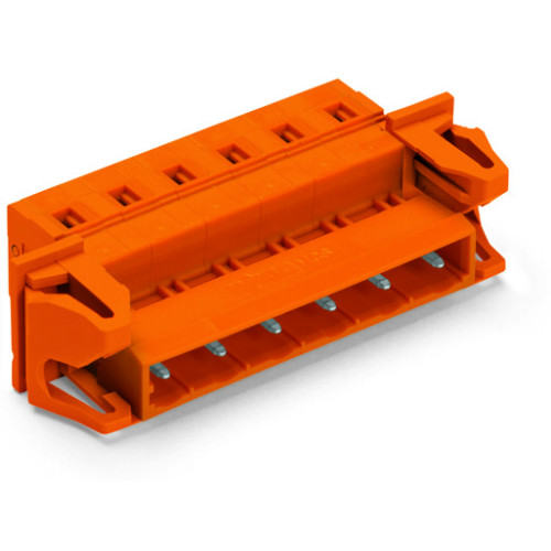 1-conductor male connector, CAGE CLAMP&reg;, 2.5 mm&sup2;, orange