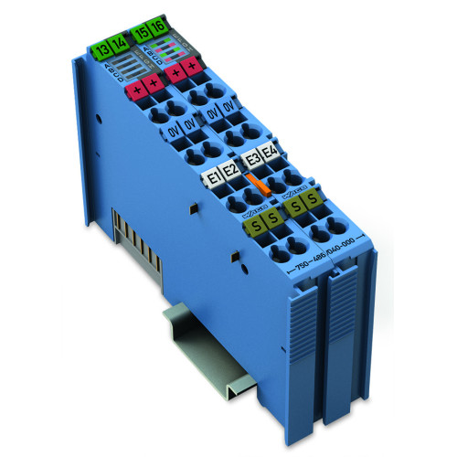 4-channel analog input, 0/4  20 mA, Intrinsically safe, blue