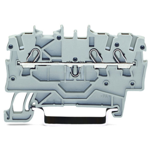 3-conductor through terminal block, 1 mm&sup2;, suitable for Ex e II applications, red