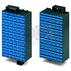 Matrix patchboard, 48-pole, Marking 1-48, blue/dark gray