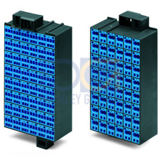 Matrix patchboard, 48-pole, Marking 1-48, blue/dark gray